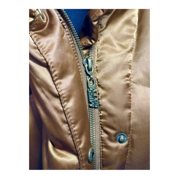 Miss Sixty Down Puffer with Detachable Hood in Copper - Picture 2 of 14
